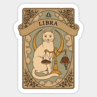 Libra - Cats Astrology Sticker